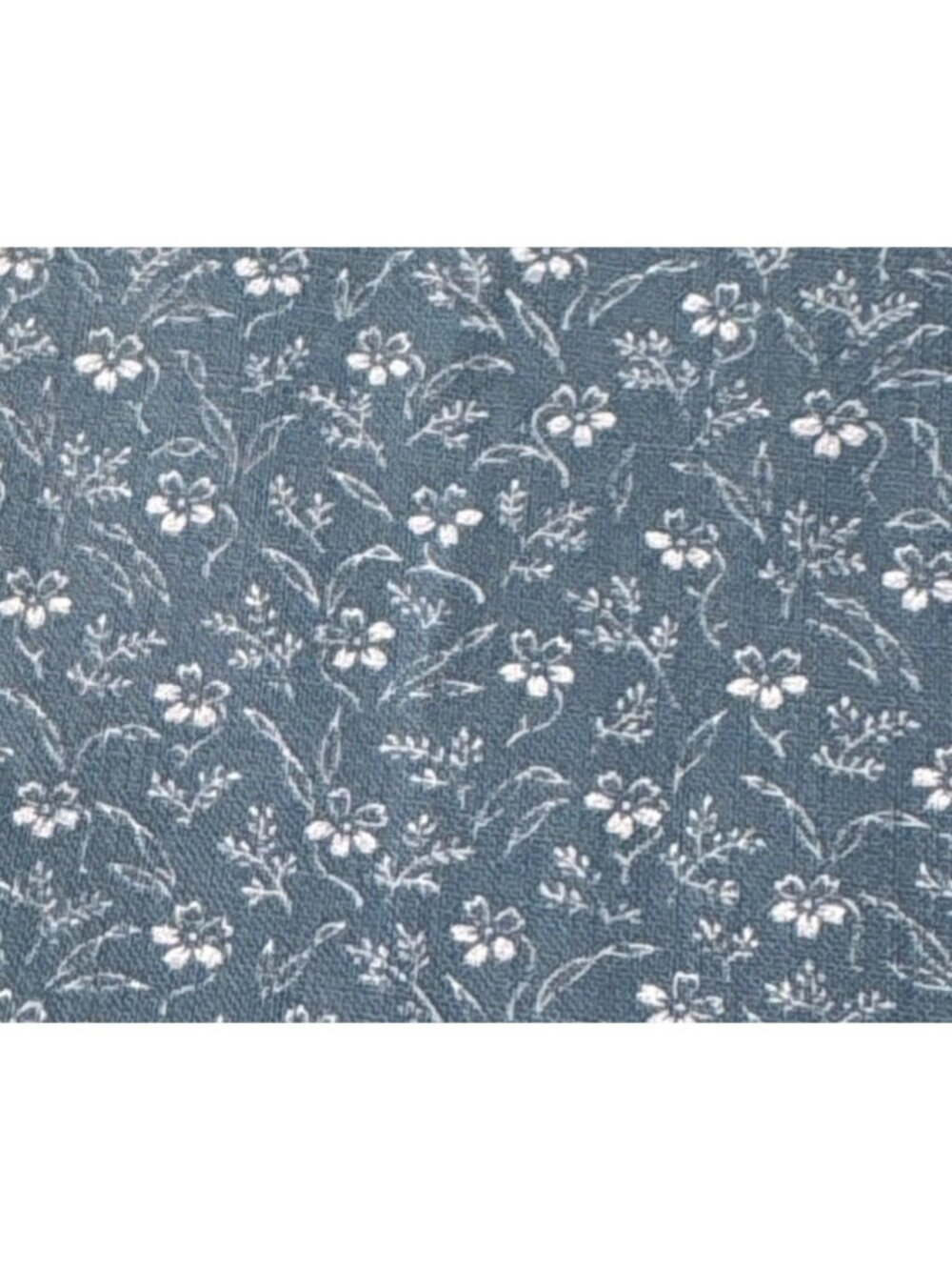 Floral Blue Cotton Fat Quarter Fabric 18" x 22" Quilting Sewing